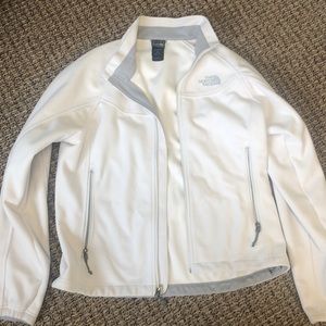 The North Face white/ cream jacket